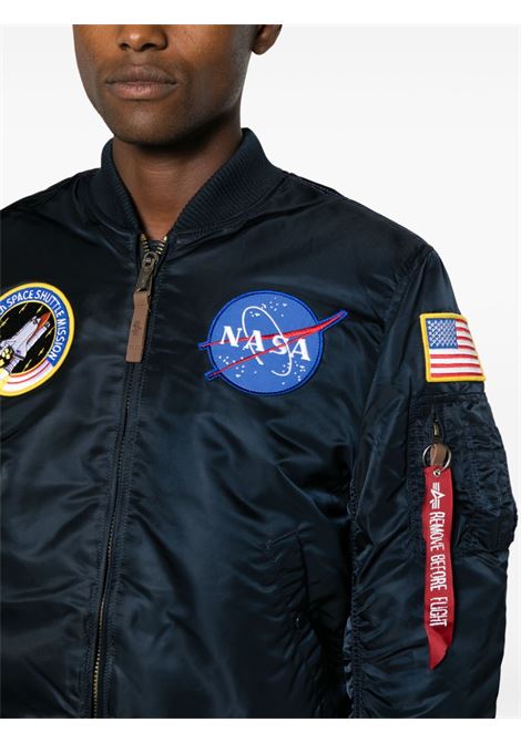 Bomber ma-1 vf nasa in blu - uomo ALPHA INDUSTRIES | 166107A07